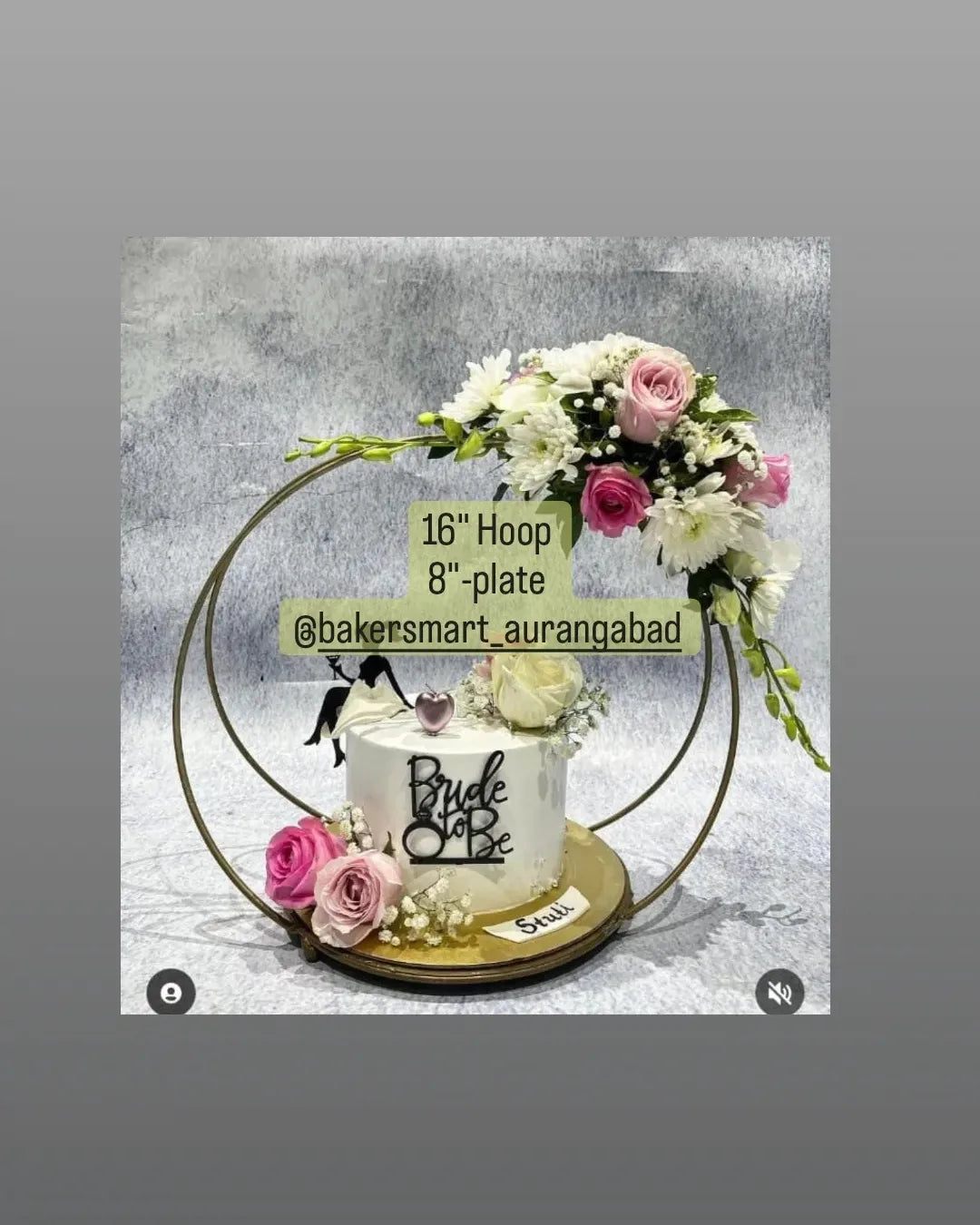 16'' HOOP CAKE STAND