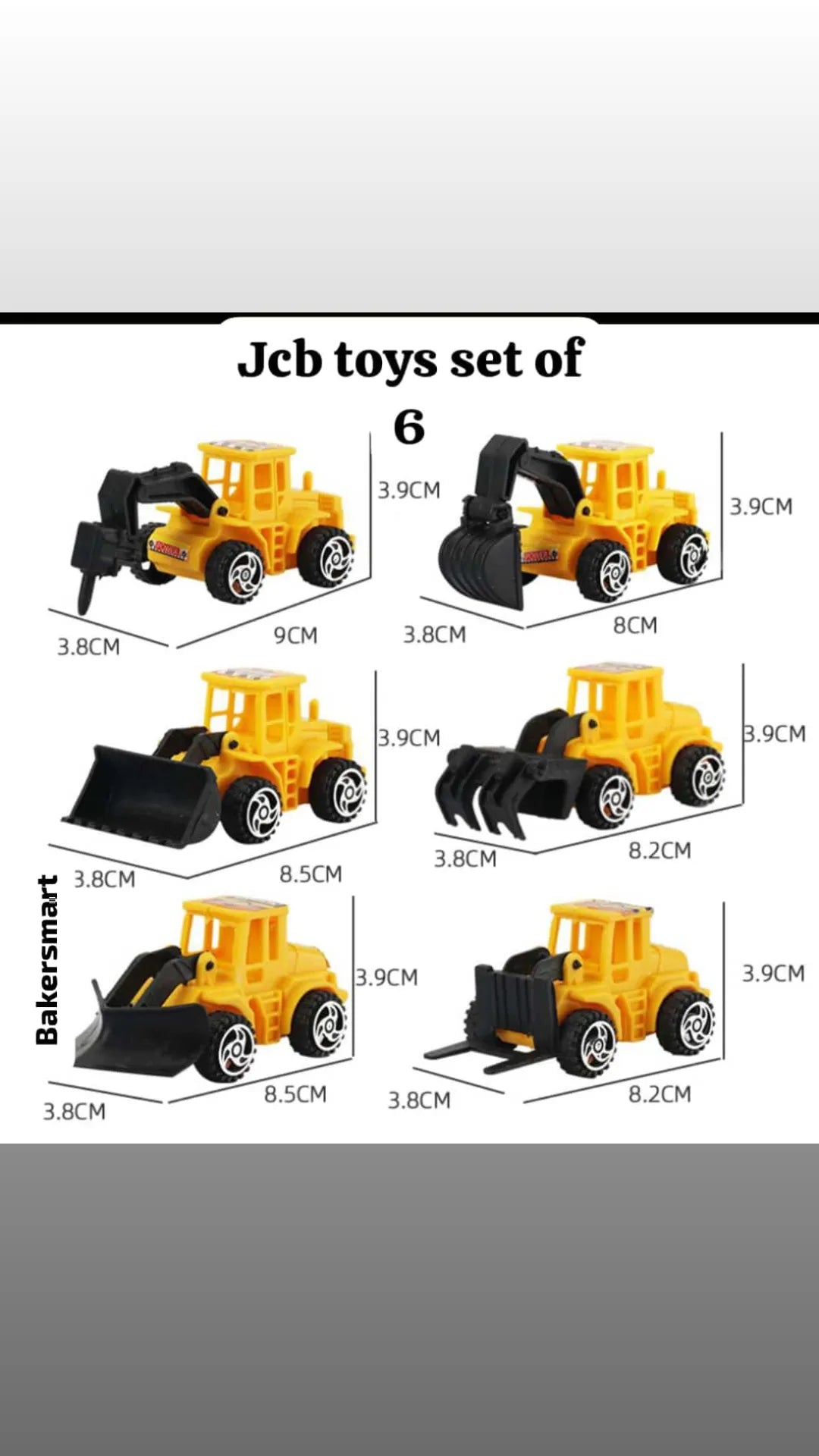 JCB Toys Topper 6 pcs set