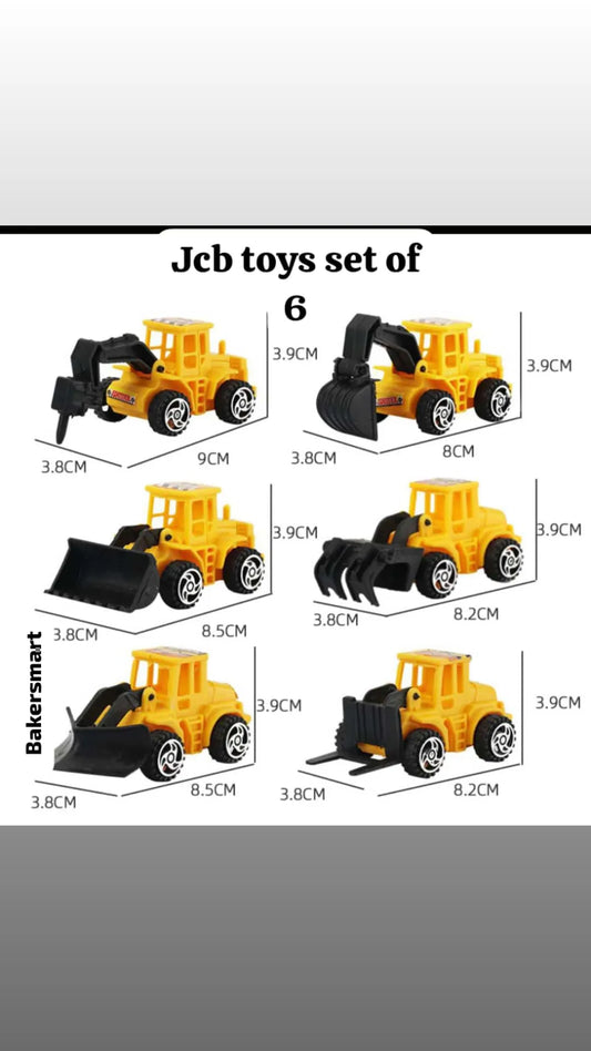 JCB Toys Topper 6 pcs set