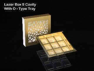 9 Cavity Laser Cut Box With Cavity-10 PCS PACK