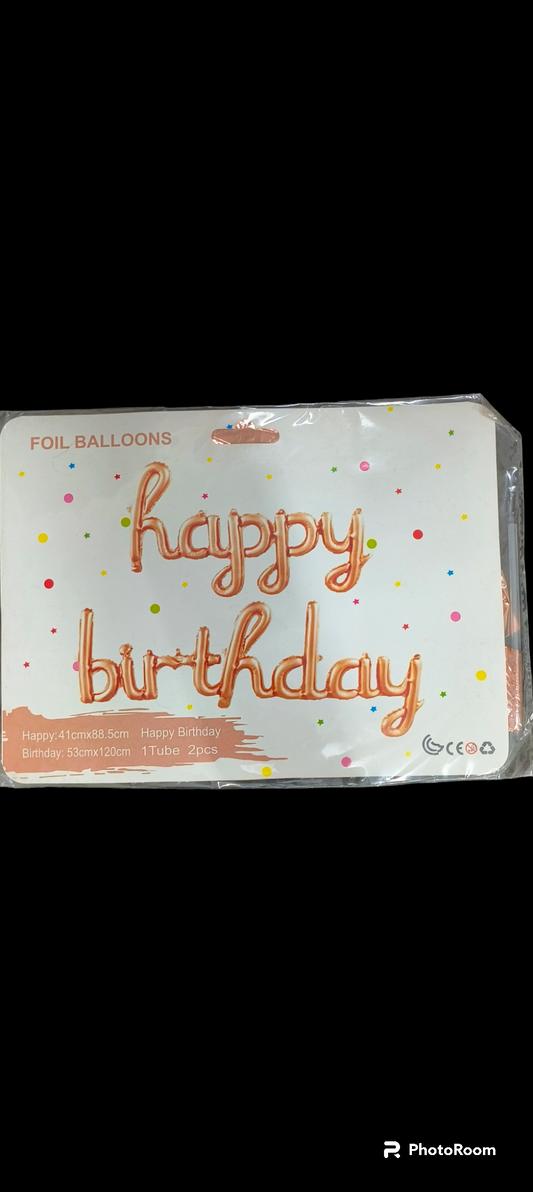 HAPPY BIRTHDAY FOIL BALLON 1