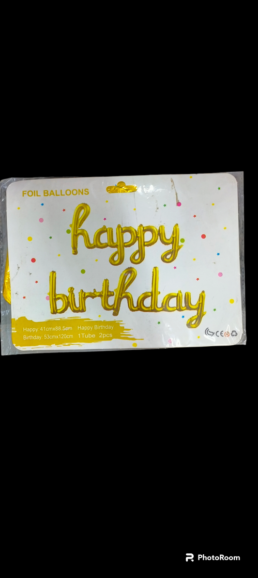 HAPPY BIRTHDAY FOIL BALLON 2