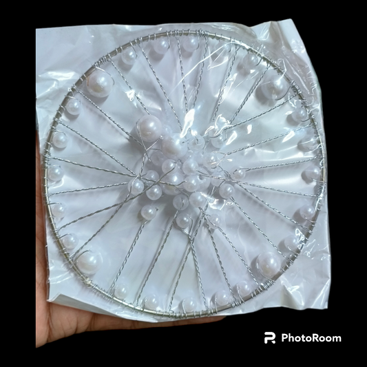 CAKE CROWN WHITE PEARL