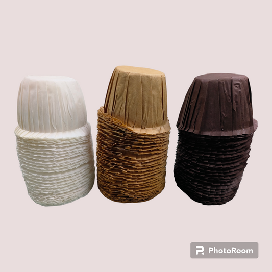 BAKE & SERV CUP CAKE LINER BROWN50 PCS PACK