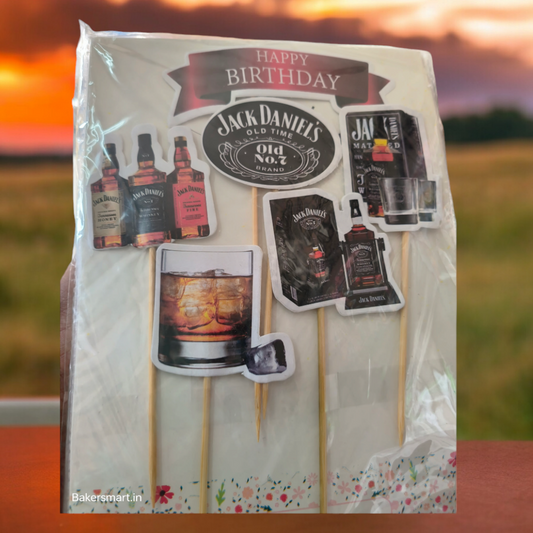 PAPER THEME TOPPER LIQUOR BOTTLE