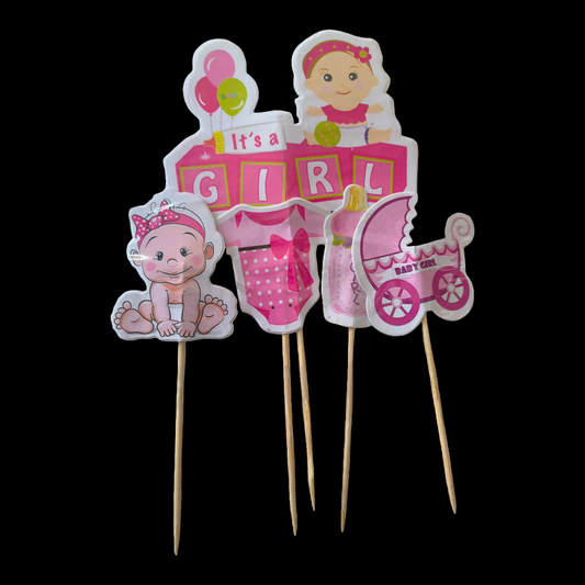 PAPER THEME TOPPER IT'S GIRL NEW