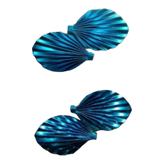 PAPER PALM LEAF 2 PCS PACK  BLUE
