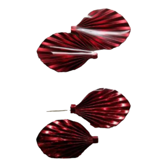 PAPER PALM LEAF 2 PCS PACK  RED