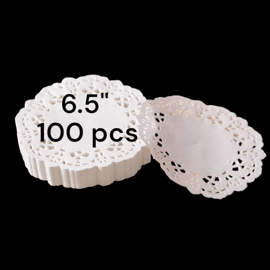 DOILIES PAPER 6.5 INCH 100 PCS PACK