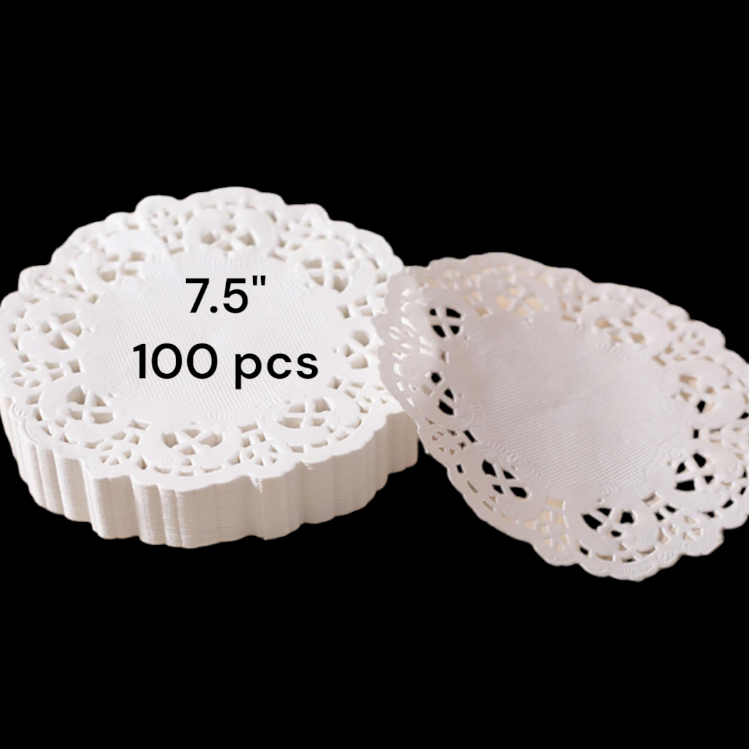DOILIES PAPER 7.5 INCH 100 PCS PACK