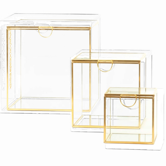PVC HAMPER BAG 8*8*3.75 INCH ( 10 PCS PACK)
