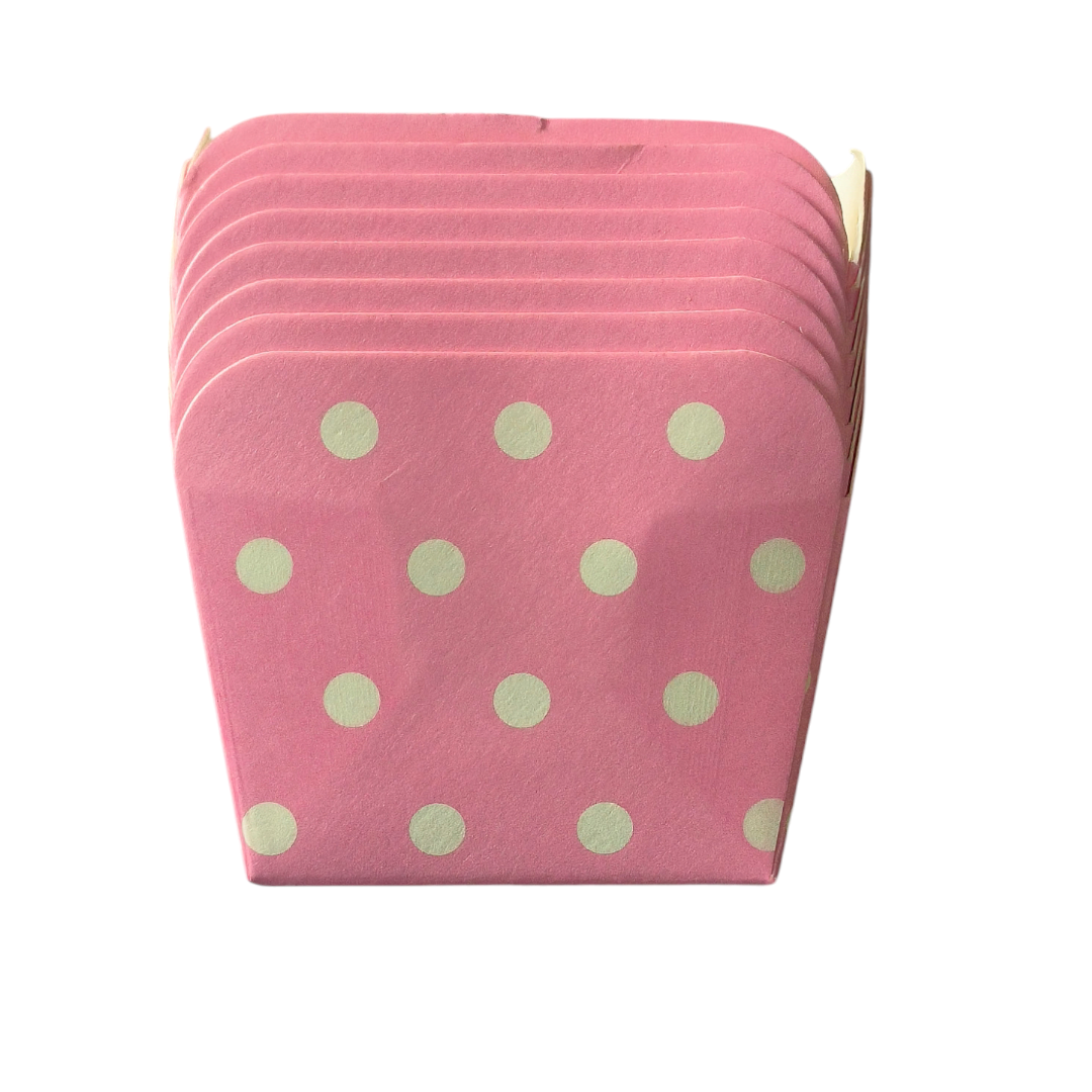 BAKE & SERVE SQUARE CUP LINER 50 PCS PACK, RANDOM COLOR OR DESIGN