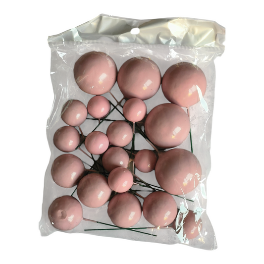 Faux Ball 20pcs pack  colour  Brown