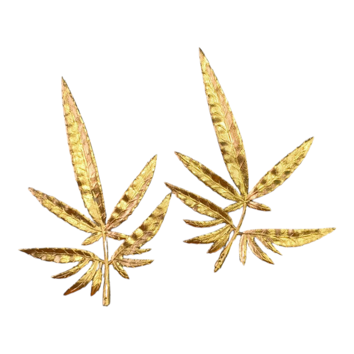 Golden Leaf Cake Topper pack of 2 PC's #3