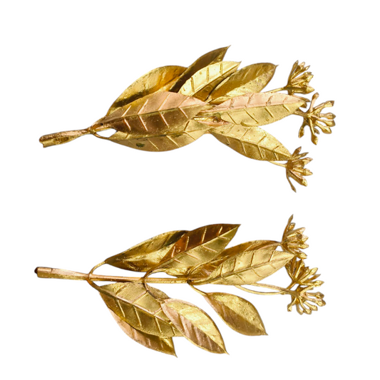 Golden Leaf Cake Topper pack of 2 PC's #5