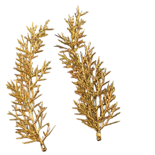 Golden Leaf Cake Topper pack of 2 PC's #1