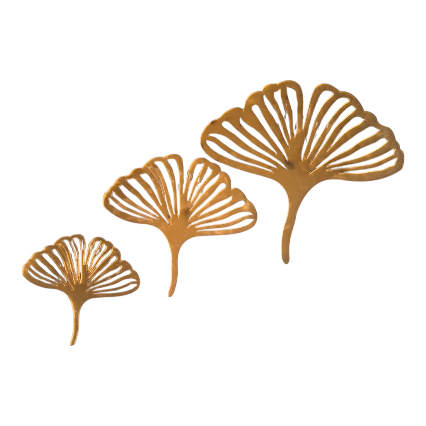 Gineko Leaf Acrylic Toppers 3 pcs pack , 2-4" Size