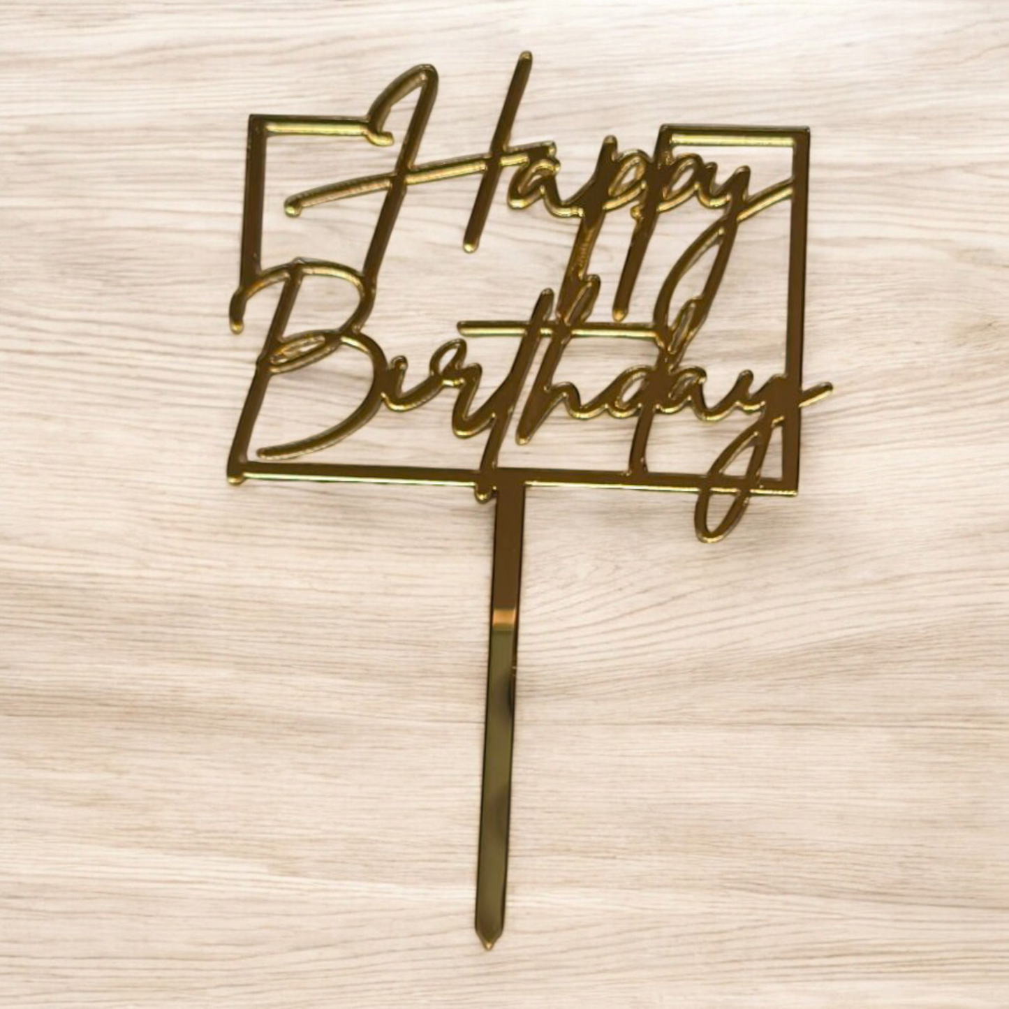 Acrylic Birthday Topper 3" #4-10 PC's pack