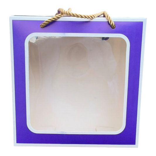 Hamper Paper Bag Blue 6×6×4 inch, 10 PC's pack