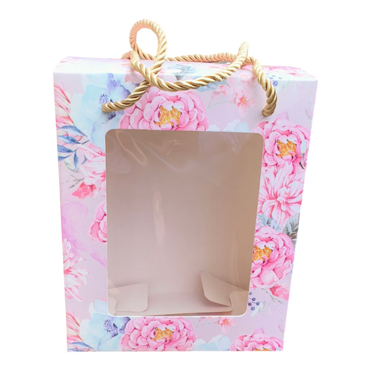 Hamper Paper Bag Floral 8*6*4 inch, 10 PC's pack
