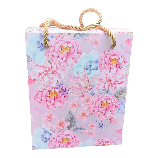 Hamper Paper Bag Floral 8*6*4 inch, 10 PC's pack