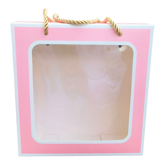 Hamper Paper Bag Pink 6×6×4 inch, 10 PC's pack
