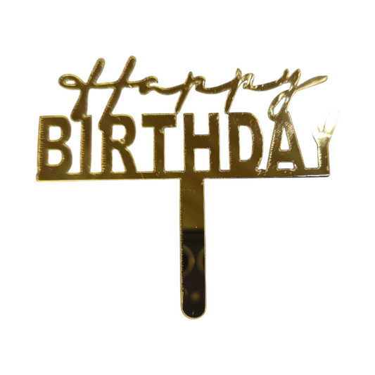 Acrylic Birthday Topper 3" #14-10 PC's pack