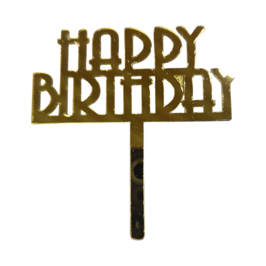 Acrylic Birthday Topper 3" #17-10 PC's pack