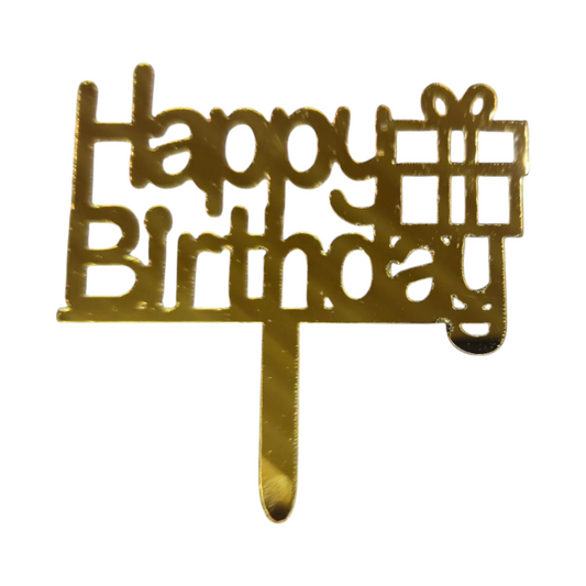 Acrylic Birthday Topper 3" #19-10 PC's pack