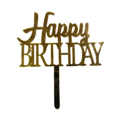 Acrylic Birthday Topper 3" #18-10 PC's pack