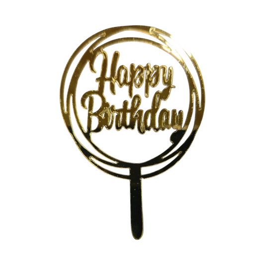Acrylic Birthday Topper 3" #10-10 PC's pack