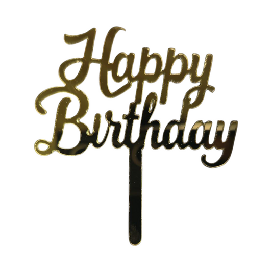 Acrylic Birthday Topper 3" #8-10 PC's pack