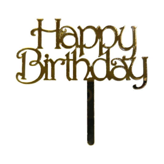 Acrylic Birthday Topper 3" #12-10 PC's pack