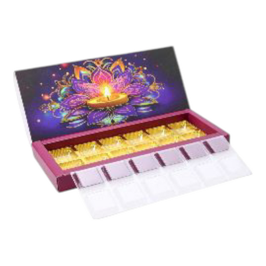 12 Cavity Diwali Box with Cavity +Lid -10 PC's pack (12 Series)