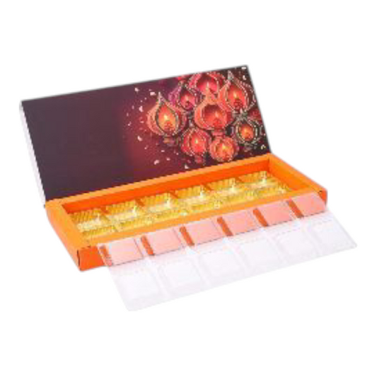 12 Cavity Diwali Box with Cavity +Lid -10 PC's pack (15 Series)