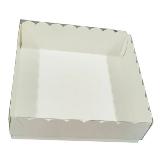 4 Pcs Brownie Box White| 10 PC's