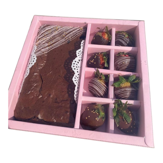 HAMPER BOX 8 CAVITY CHOCOLATE + BAR CHOCOLATE |  PASTEL PINK| 10 PCS PACK