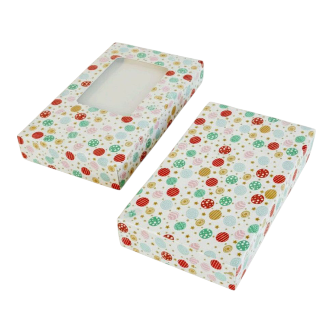 Bar Chocolate Box Polka Dot White- Size 6.5×3.5×2 inch  |10 PC's pack