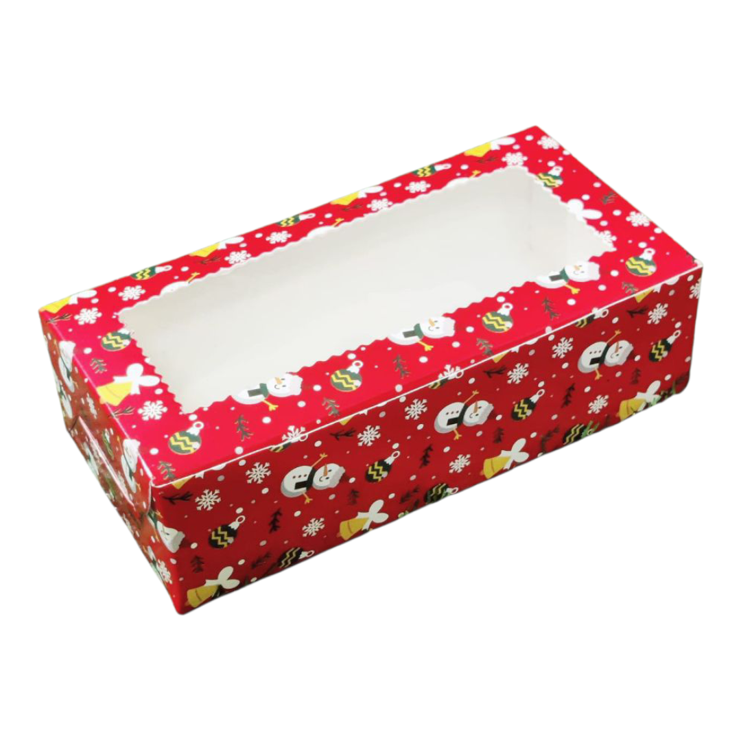 Brownie Box 2Pcs Christmas Red - Size 6×3×2 |10 PC's pack