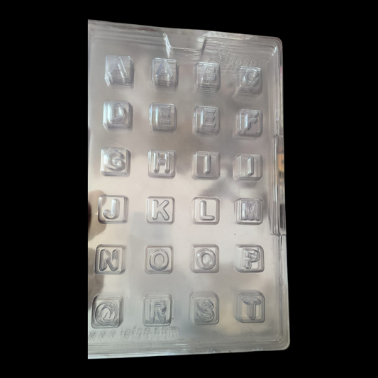 Cacao PVC Mold Alphabet Small A-Z , 2 Pcs Set  | Mold NO. 237 & 238