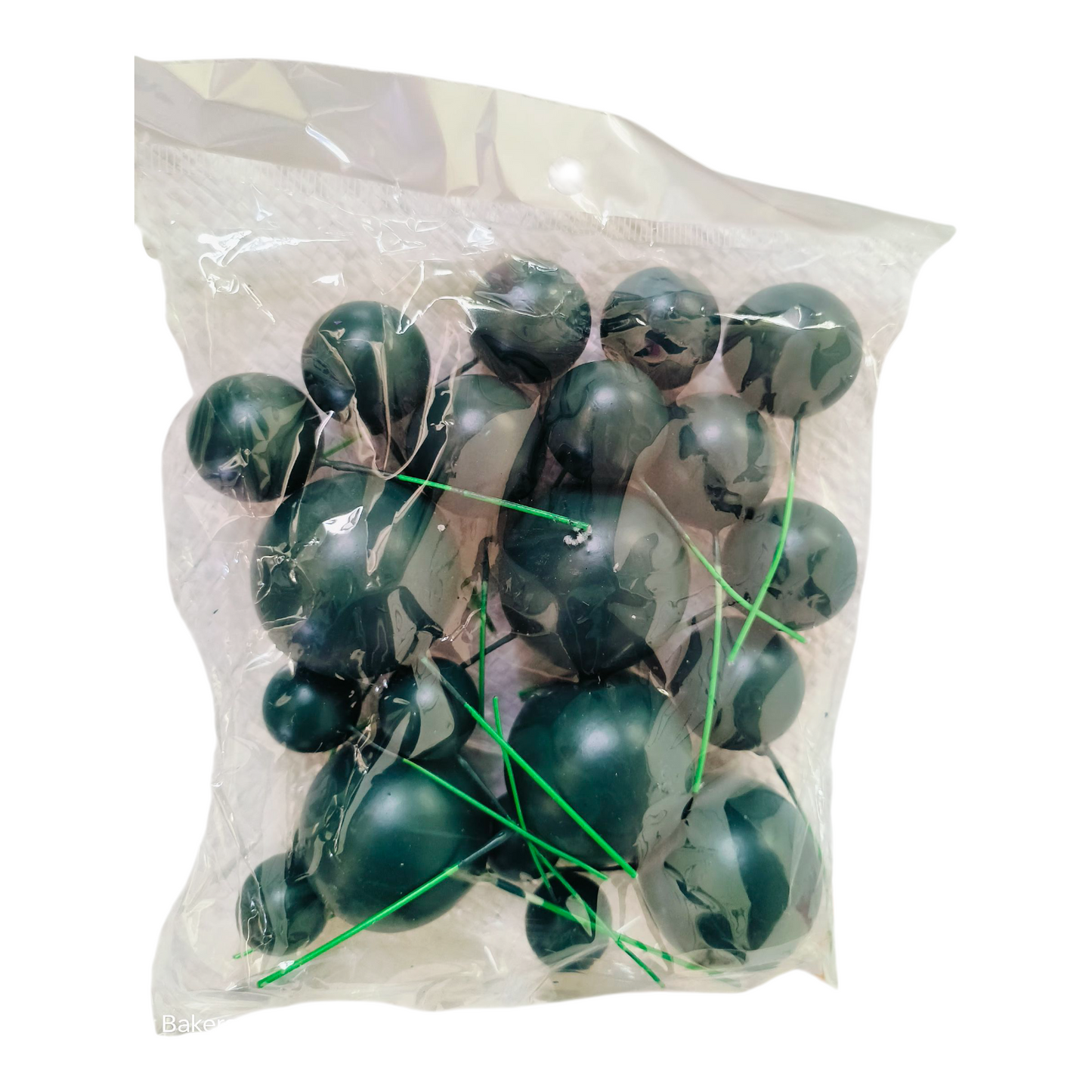 Matt Colour Faux Ball |Black |Multisize| 20 PC's pack