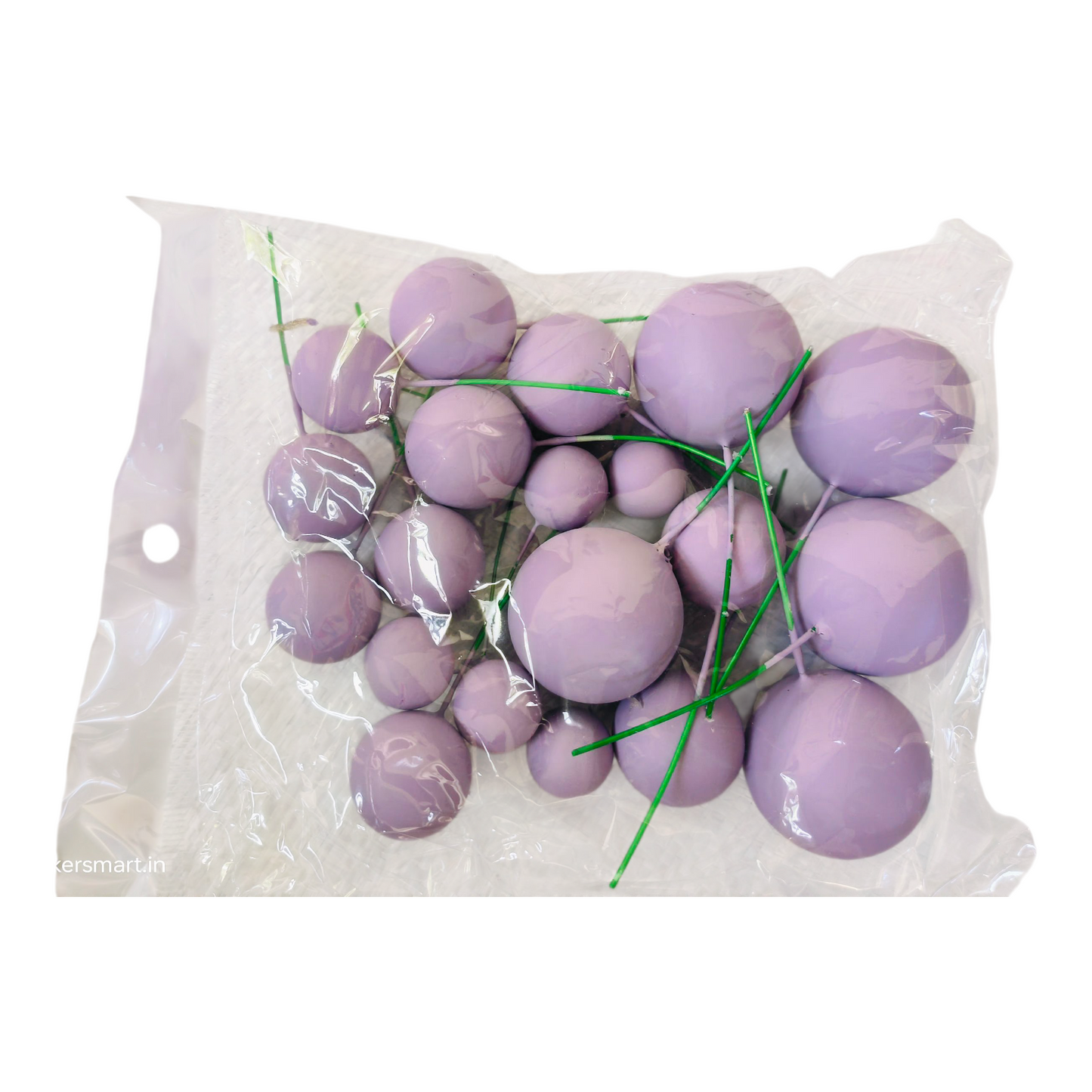 Matt Colour Faux Ball |Light Purple|Multisize| 20 PC's pack