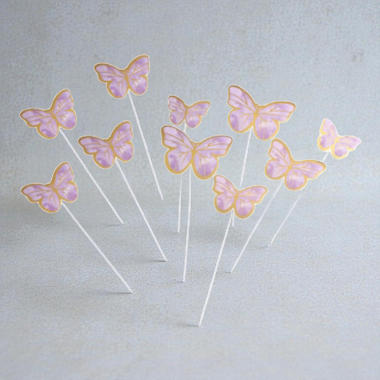 Paper Butterfly with Strings|Pink 10 PC's pack