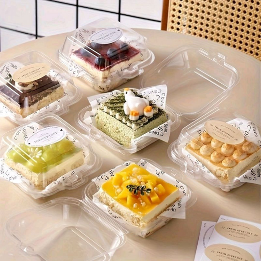 Pvc Bento Box | Size 6*6 inch | 10 PC's pack