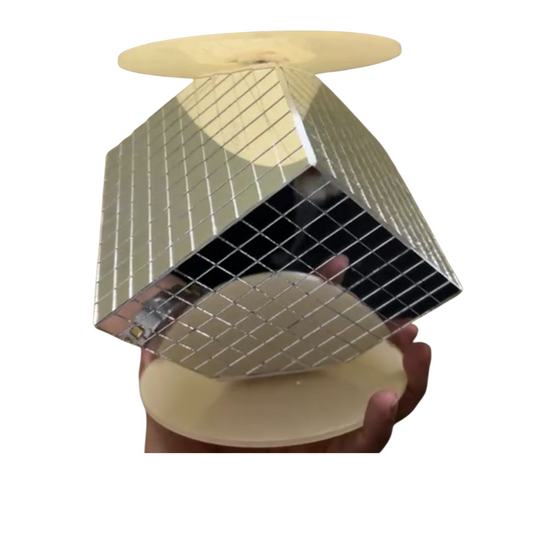 Disco Square Cake Spacer For Cake and Cupcake Decoration - Base 6 inch X Height 6 inch