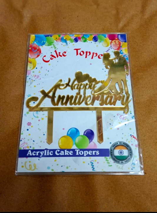 Happy Anniversary Acrylic Topper 4''#9
