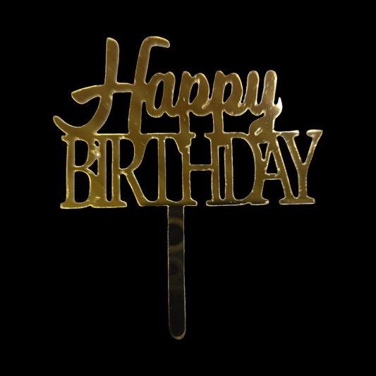 Acrylic Birthday Topper 3" #18-10 PC's pack