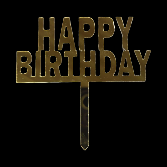 Acrylic Birthday Topper 3" #21-10 PC's pack