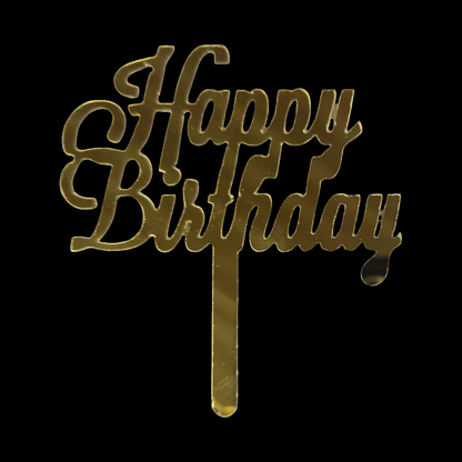 Acrylic Birthday Topper 3" #20-10 PC's pack m