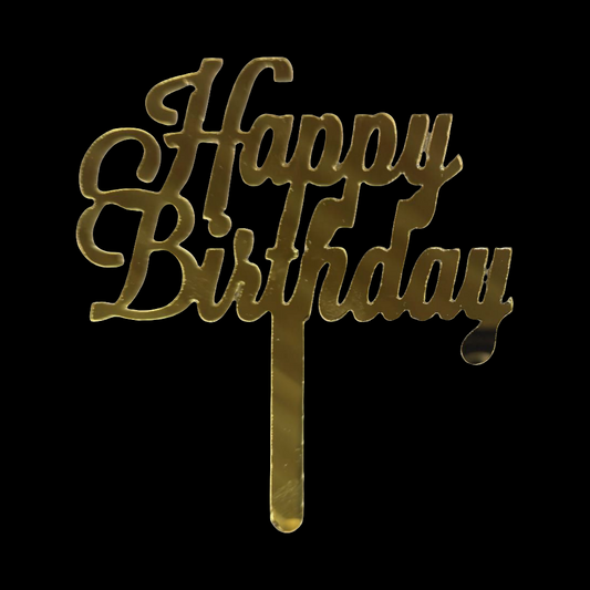 Acrylic Birthday Topper 3" #20-10 PC's pack m
